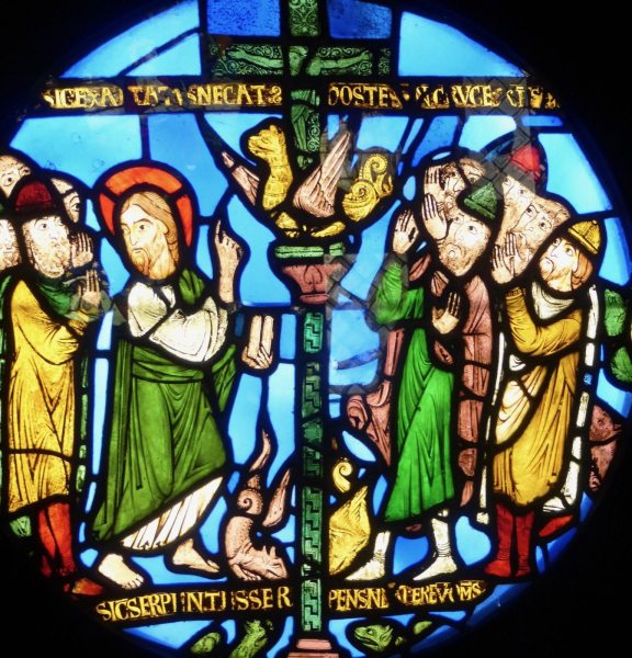 Vitrail saint Denis (12e siècle)